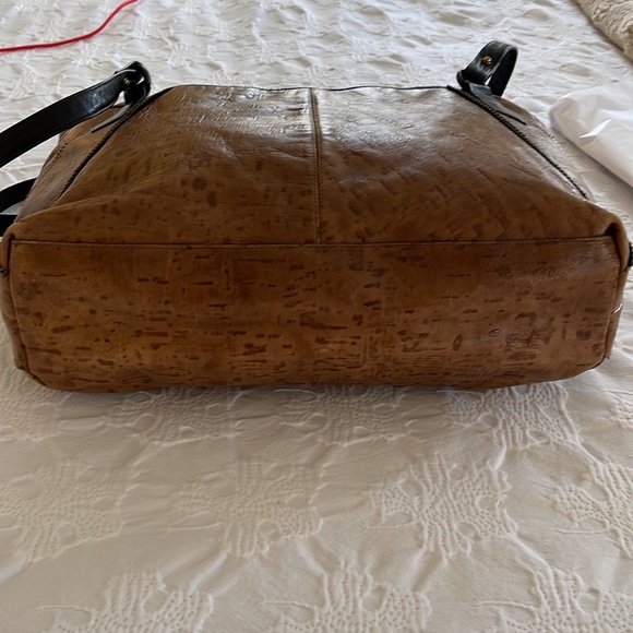 Large SHARIF Vintage Tote, Brown and Black, Very Good Condition, Made in USA - Picture 9 of 16